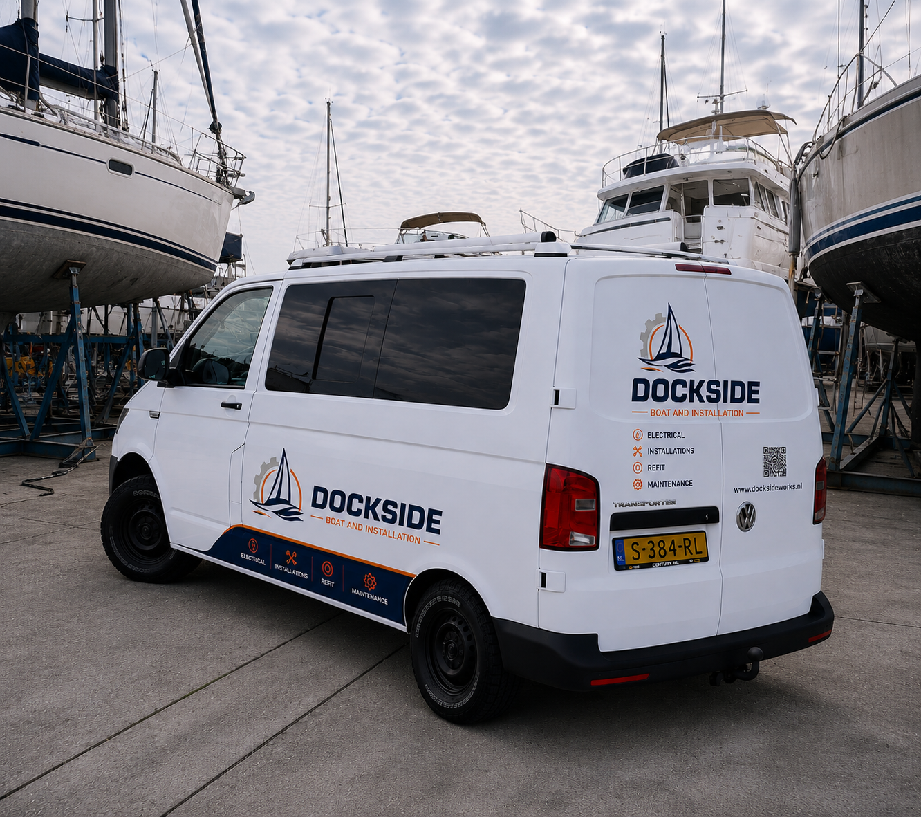 Dockside service op locatie voor jachten